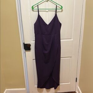 Black Sleeveless V-Neck Midi Dress